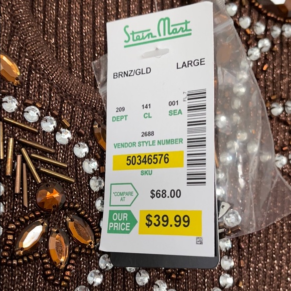 Pretty Embellished Sweater, NWT - Picture 4 of 4